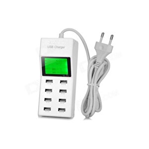 8 Port Ipad Tablet Telefon Usb Araç Şarj Adaptörü
