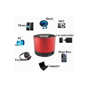 Mini Bluetooth Hoparlör Sd Kart Müzik Radyo
