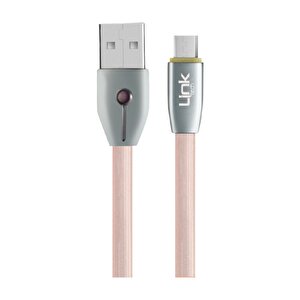 K484 Android Işıklı 1200mm Şarj/senkronizasyon Kablosu