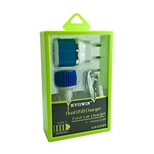 Çift Usb Ve Araç Kit Şarj Takımı