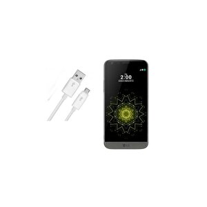 Lg G5 Şarj Data Kablosu Beyaz