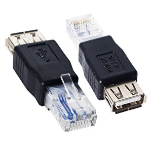 Rj45 Erkek Usb A Di̇şi̇ Ethernet Çevi̇ri̇ci̇ Jack Fi̇ş