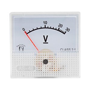 Powermaster Ic-230a 0-30v Dc Analog Voltaj Gerilim Metre Gösterge 56x64x57mm