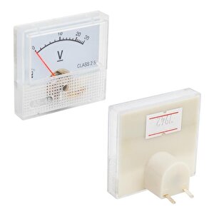 Powermaster Ic-230a 0-30v Dc Analog Voltaj Gerilim Metre Gösterge 56x64x57mm