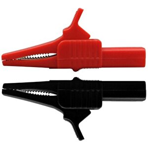 4mm Banan Jak Gi̇ri̇şli̇ Krokodi̇l Catiii (ic-243c) Si̇yah+kirmizi - 2li̇