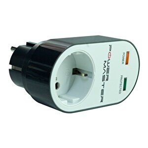 Powermaster Pm-16620 10 Amper - 2500 Watt Tekli̇ Si̇yah Oval Kasa Termal Akim Korumali Pri̇z