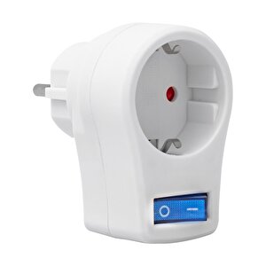 Powermaster 10 Amper - 2510 Watt Tekli̇ Beyaz Anahtarli Akim Korumali Pri̇z