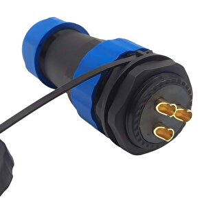 Sd28 Su Geçirmez 3 Pin  Erkek-dişi Yuvarlak 28 Mm Konnektör