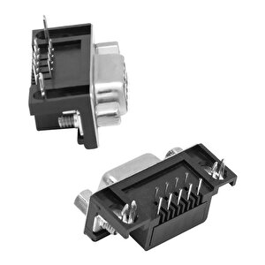 Powermaster Pm-7399 9 Pin Dişi D-sub 90 Derece Konnektör