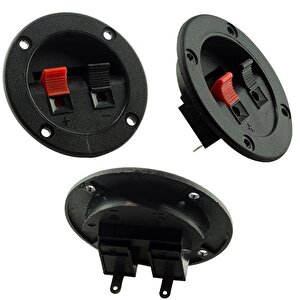 Powermaster Pm-17386 İkili Yuvarlak Hoparlör Terminali (i̇ç Çapı: 40mm / Dış Çapı: 65mm)