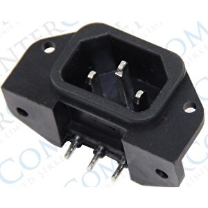 Ic-212c C14 Power Soket Erkek Kulakli 90c Pcb