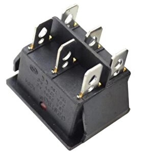 Tekli Soba Anahtarı 6 Pin Geniş Işıklı (on-off) Ic-105