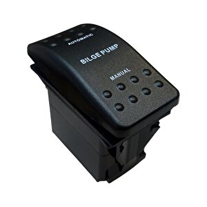 Si̇nti̇ne Pompa Işiksiz 3p (on)-off-on 12-24v Yayli Marin Switch (ic-134m-s10)