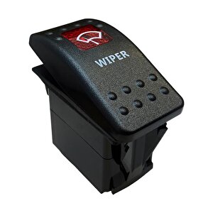 Si̇lecek Işikli 3p On-off 12-24v Marin Switch (ic-134m-s12)