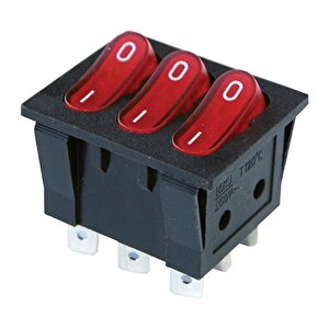 Üçlü Işikli Anahtar On-off 9p (ic-135)