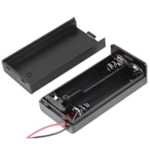 Powermaster  2'li Aa Kapaklı Switch'li Pil Yuvası (ic-233c