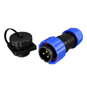Sd28 Su Geçirmez 3 Pin 28 Mm Dörtgen Konnektör