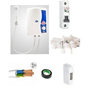 Artemis Elektro Model Elektrikli Şohben 3 Mt Kablolu Tam Takım Set