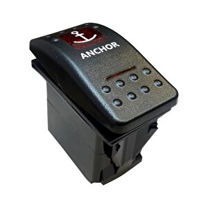 Çapa Irgati Işiksiz 4p On-off-on 12-24v Yayli Marin Switch (ic-134m-s11e)