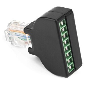Powermaster Pm-24267 Rj45 To 8 Pi̇n Screw Termi̇nal Çevi̇ri̇ci̇