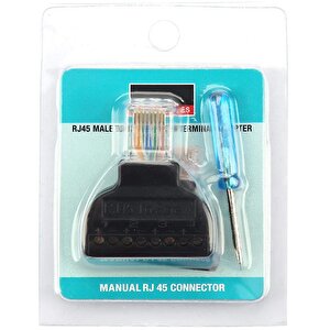 Powermaster Pm-24267 Rj45 To 8 Pi̇n Screw Termi̇nal Çevi̇ri̇ci̇