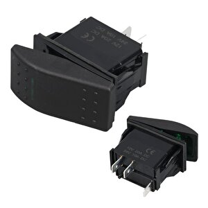 Powermaster ﻿i̇nce Işık Sembollü Işıklı 3 Pinli On-off 12-24v Marin Switch