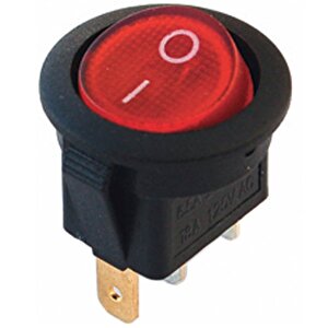 Yuvarlak 12 Volt Işikli Anahtar (ic-131a)