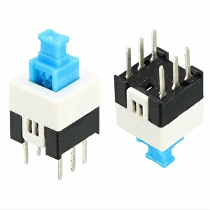 6 Bacakli Ki̇li̇tli̇ Tactile Push Button On/off Anahtarli Switch 7x7 Mm (ic-196)