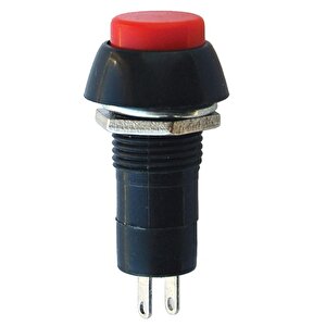 Ic-186 Yuvarlak Basmali 12 Mm Kalicili Buton Anahtar (pbs-11a-b)