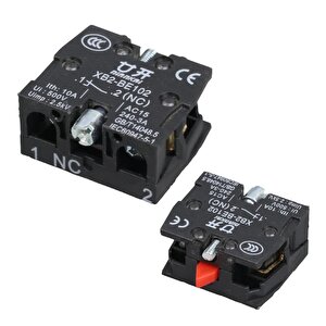 Lay5-be102 22 Mm Kontak Blok No Kırmızı