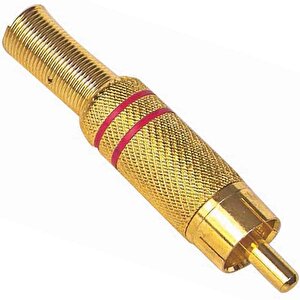Pm-1290 Tos Fi̇ş Metal Gold Erkek Konnektör (si̇yah-kirmizi Kodlu)