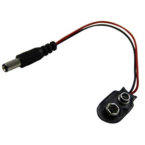 9 Volt 2.1mm Jackli Pi̇l Başliği (ic-232a)
