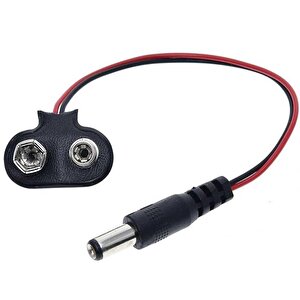 9 Volt 2.1 Mm Jacklı Pil Başlığı (ic-232a)