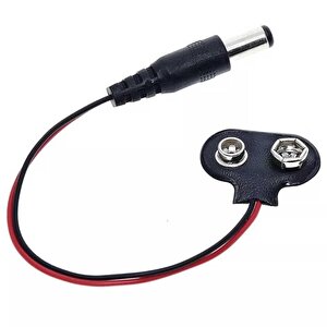 9 Volt 2.1 Mm Jacklı Pil Başlığı (ic-232a)