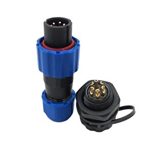 Sd-13 Tipi Su Geçirmez 6 Pin Konnektör
