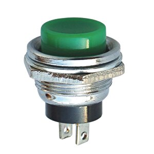 Yuvarlak 16mm Kirmizi / Si̇yah Metal Buton (ds-212)(ic-180)