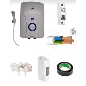 Damla Ideal Elektrıklı Şohben 8 Mt Kablolu Tam Takım Set