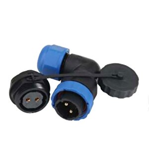 Sd20 Su Geçi̇rmez 2 Pi̇n 20 Mm Yuvarlak Konnektör (90 Derece Di̇rsek)
