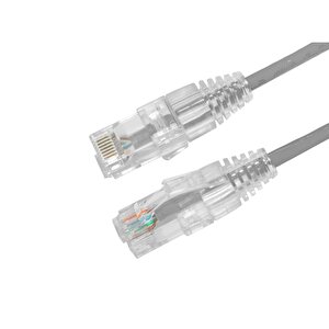Ager Ac-602-0015 15cm Utp Slim Cat6 Patch Kablo Gri Cu, Lszh Awg 28