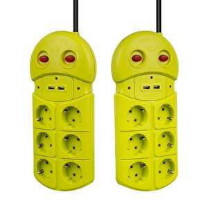 Vea Ve-970usb 6'lı 2 Usb'li 1.5 Metre Grup Priz