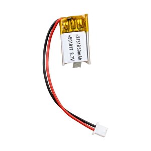 501017 3.7 Volt 50 Mah Li̇tyum Poli̇mer Pi̇l