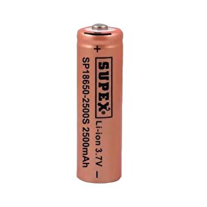 Supex 18650 – 2500s 3.7v 2500 Mah Başlı Li-ion Pil