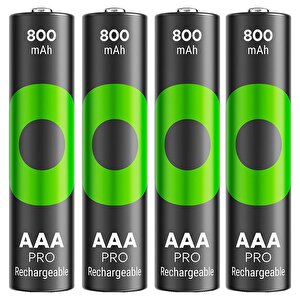 Gp Recyko Pro 800 Mah Ni-mh 1.2 Volt Aaa İnce Kalem Şarjlı Pil 4lü Paket