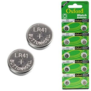 Tianqiu Ag3 Lr41 Alkali̇n Saat Pi̇li̇ (10lu Paket)*oxford