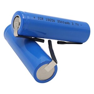 Powermaster Pm-13693 18650 3.7 Volt 3500mah Şarjlı Lityum Li-ion Başlıksız Puntalı Pil (2'li Paket)
