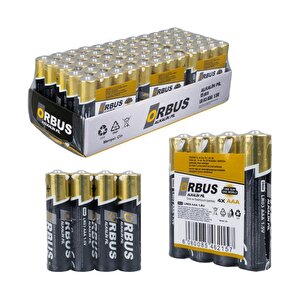 Orbus Orb-lr03-4b 1.5v Aaa 60 Adet Alkalin İnce Kalem Pil