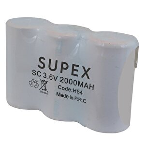 Supex 3.6 Volt - 2000 Mah 3lü Yanyana Süpürge Pi̇li̇