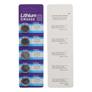 Powermaster Pm-9534 Cr2032 3 Volt Lityum Para Pil (5'li Blister Paket)