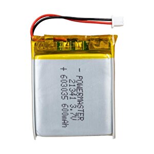 603035 3.7 Volt 600 Mah Li̇tyum Poli̇mer Pi̇l