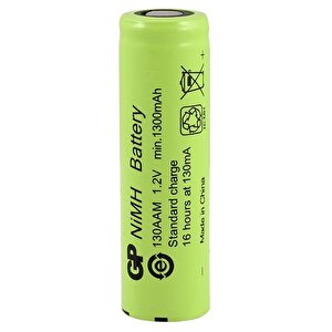 Gp  1.2 Volt 1300 Ma Düz-kafa Şarjlı Kalem Pil 130aam